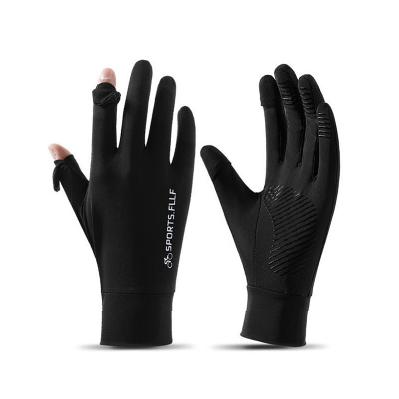 Tankye Men's Summer Sun Protection Gloves, Outdoor UV Protection New Style, Fingerless & Full Finger Optional, Quick-Dry Breathable Cycling Gloves for Men
