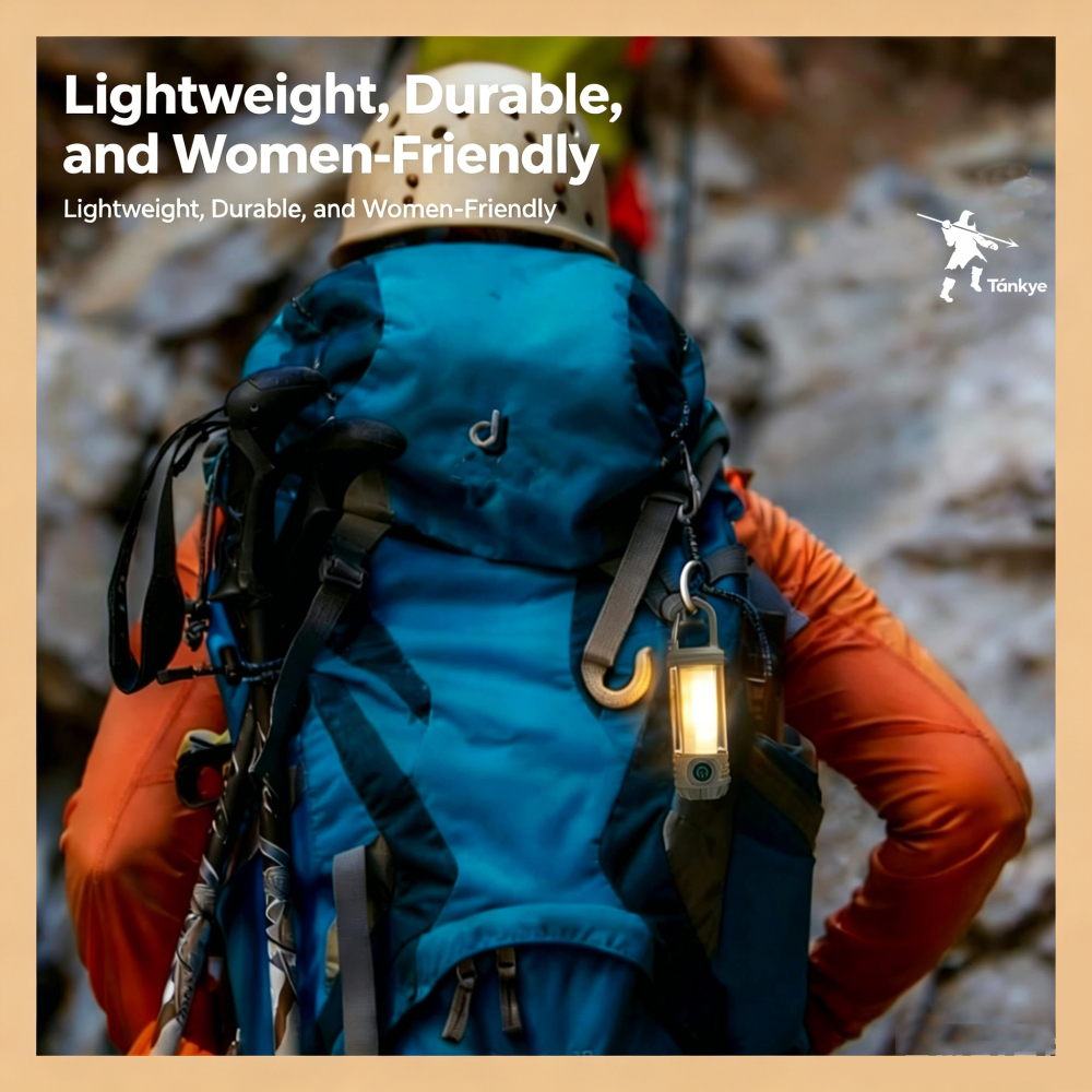 TANKYE 2026 New Year's Gift Flamix 2-in-1 LED Camping Lantern & Flashlight Rechargeable with 6 Modes IPX4 Waterproof Compact Design for Hurricane Hiking Home Emergency