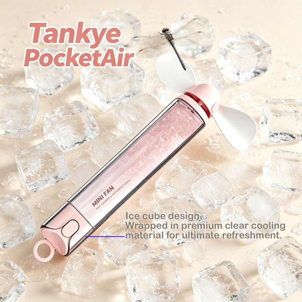 Tankye PocketAir Dragonfly Portable Fan Mini Handheld Fan, Cute Pocket Personal Fan, USB-C Rechargeable Travel Fan ,  Summer Essentials,Summer Gift for Her