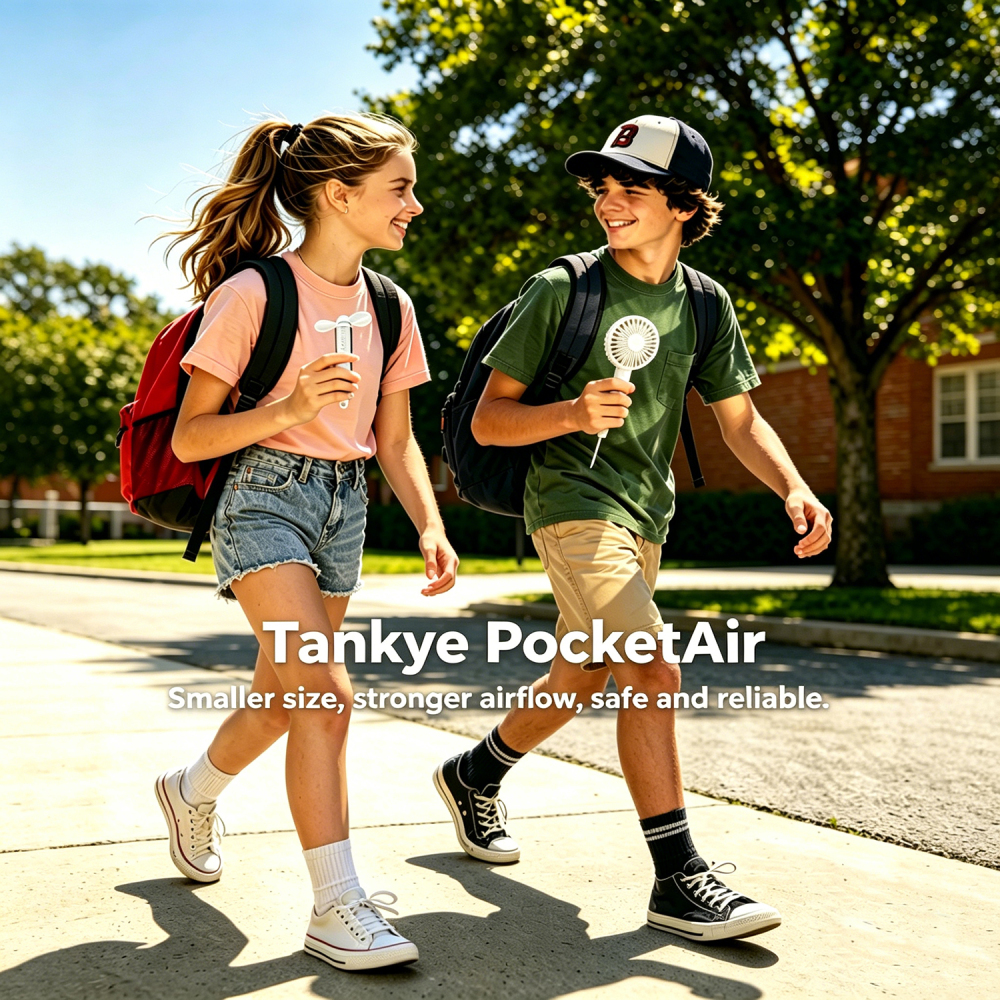Tankye PocketAir Dragonfly Portable Fan Mini Handheld Fan, Cute Pocket Personal Fan, USB-C Rechargeable Travel Fan ,  Summer Essentials,Summer Gift for Her