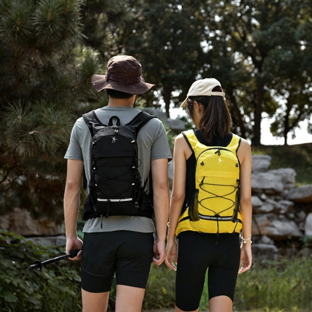 Tankye Lightweight, Breathable & Water-Resistant Trail Backpack | Side Storage for Trekking Poles with Reflective Safety Strip, Ideal for Cross-Country Running & Short Hiking Trips