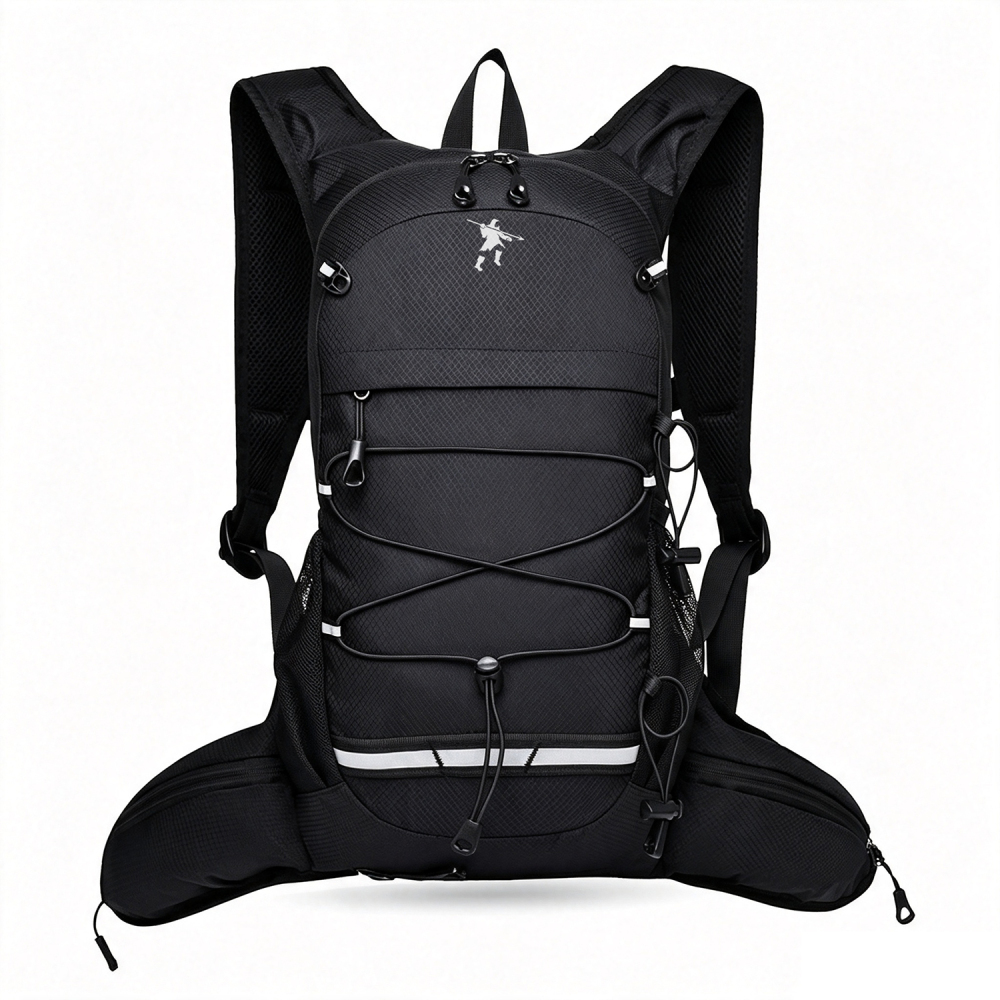 Tankye Lightweight, Breathable & Water-Resistant Trail Backpack | Side Storage for Trekking Poles with Reflective Safety Strip, Ideal for Cross-Country Running & Short Hiking Trips