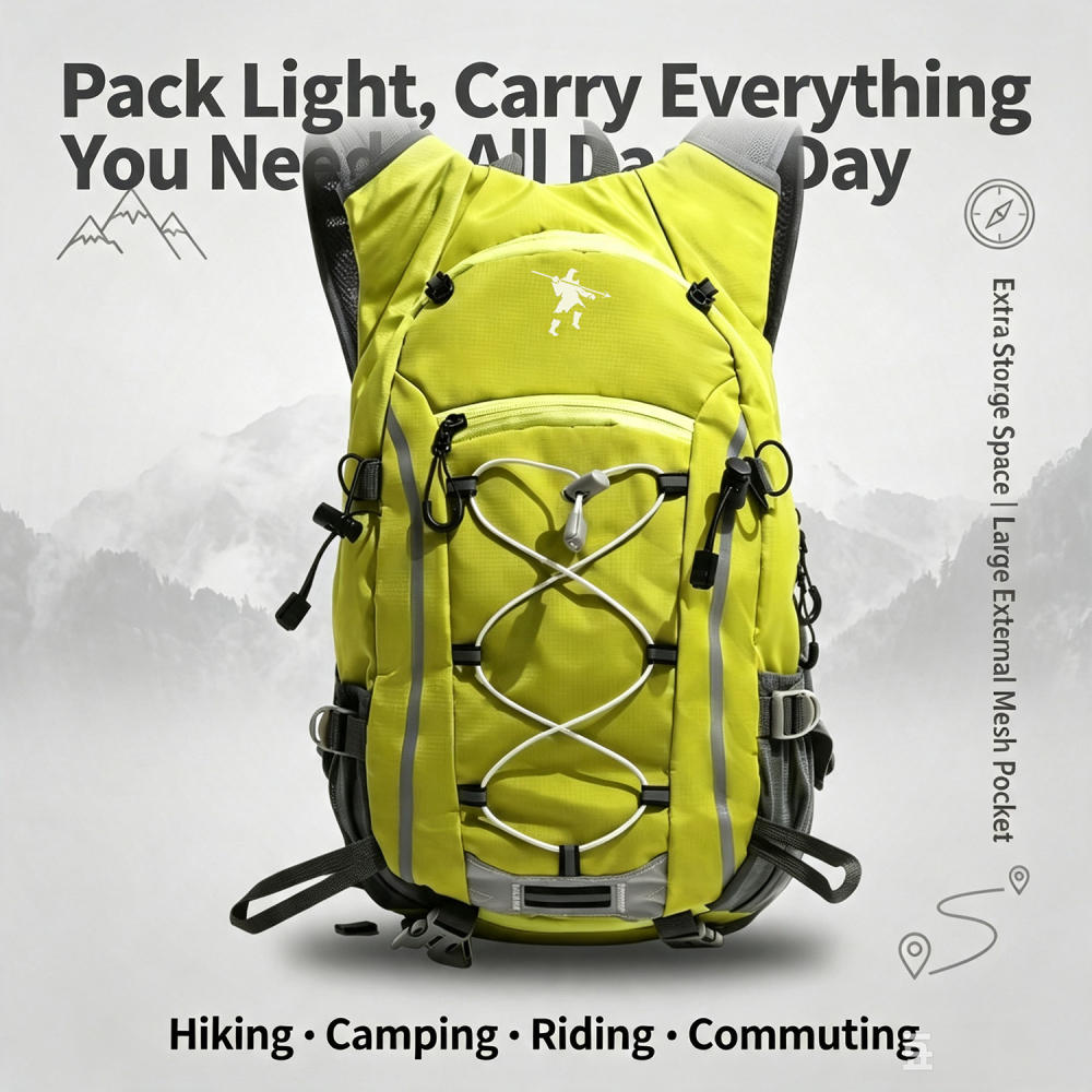 Tankye Professional Outdoor Hiking Backpack for Women, Breathable Pressure-Relief Lightweight Water-Resistant Daypack, Ideal for Travel, Cycling & Sports