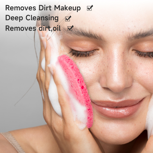 Compressed facial sponge