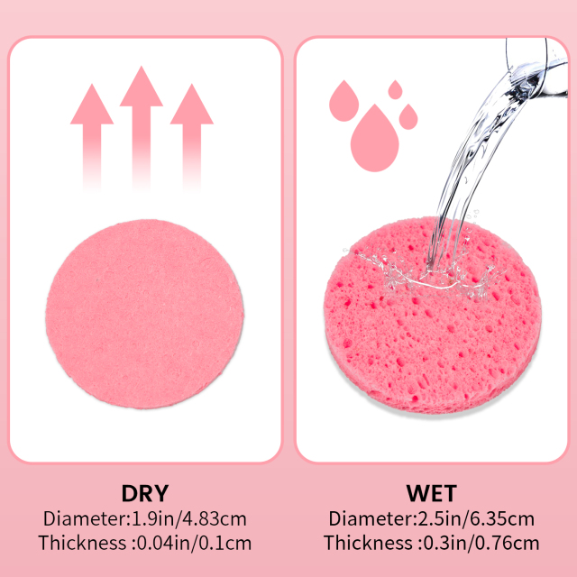 Compressed facial sponge