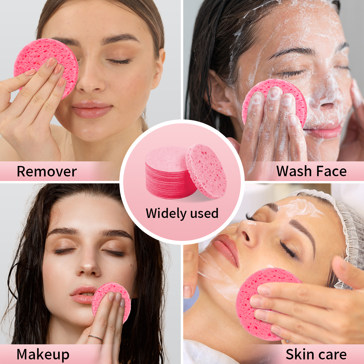 Compressed facial sponge