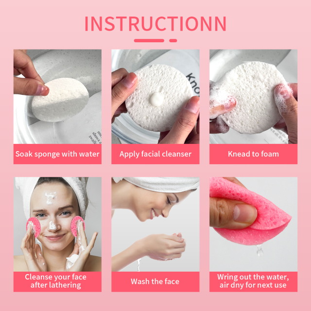 Compressed facial sponge