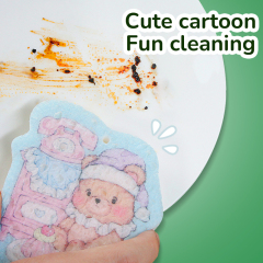 Compressed dishwashing sponge