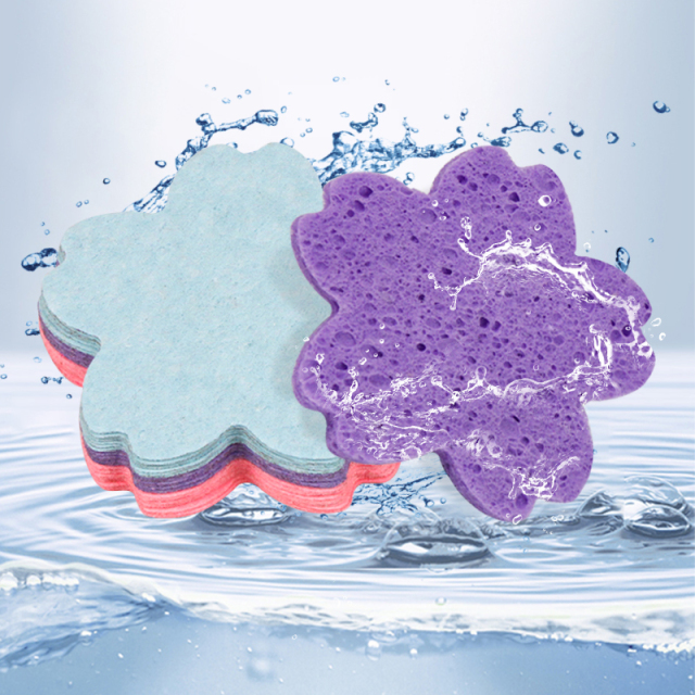 Compressed facial sponge