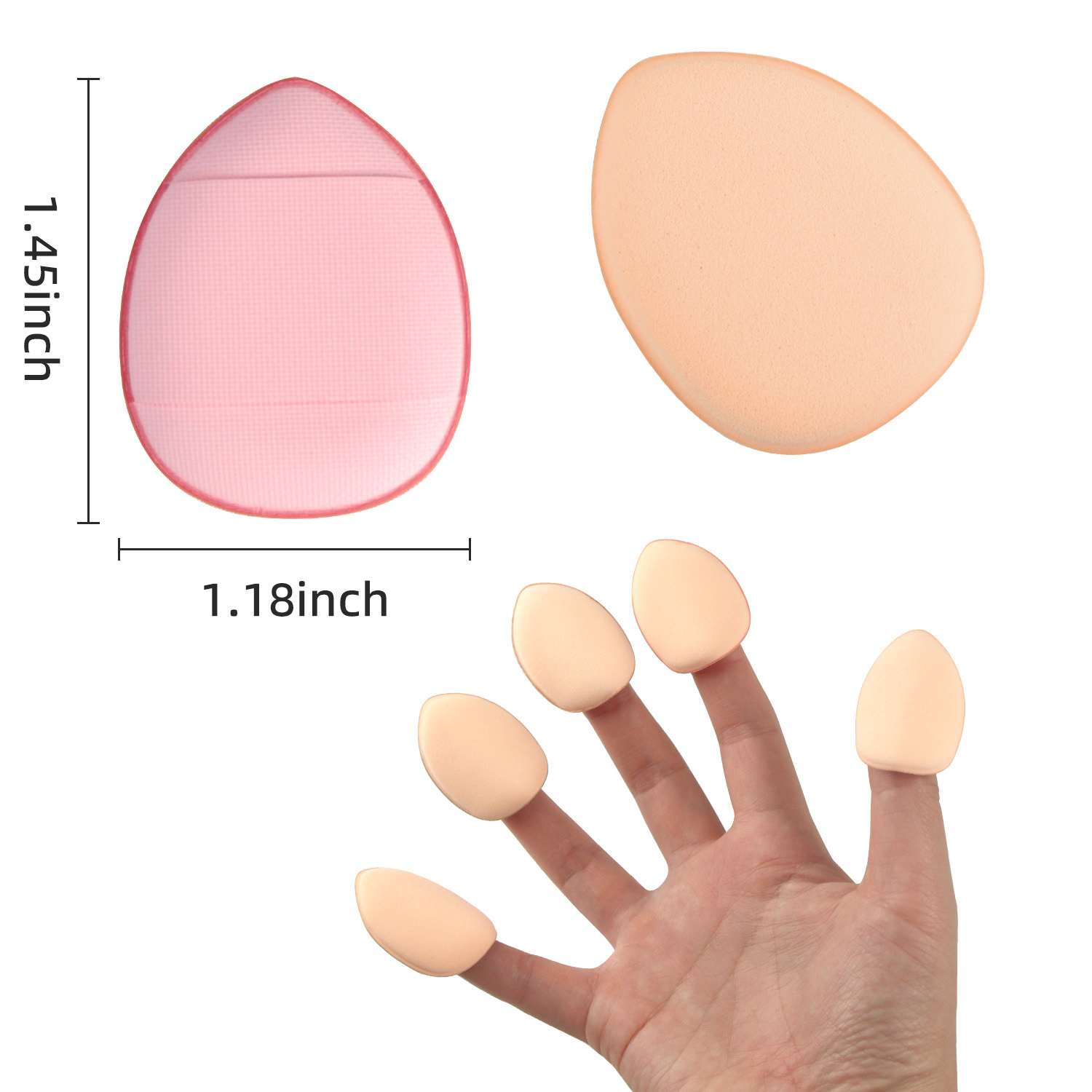 Thumb powder puff