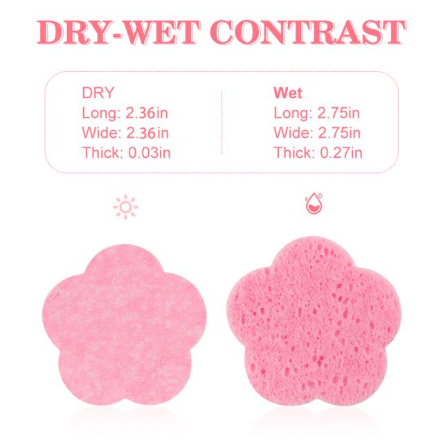 Compressed facial sponge