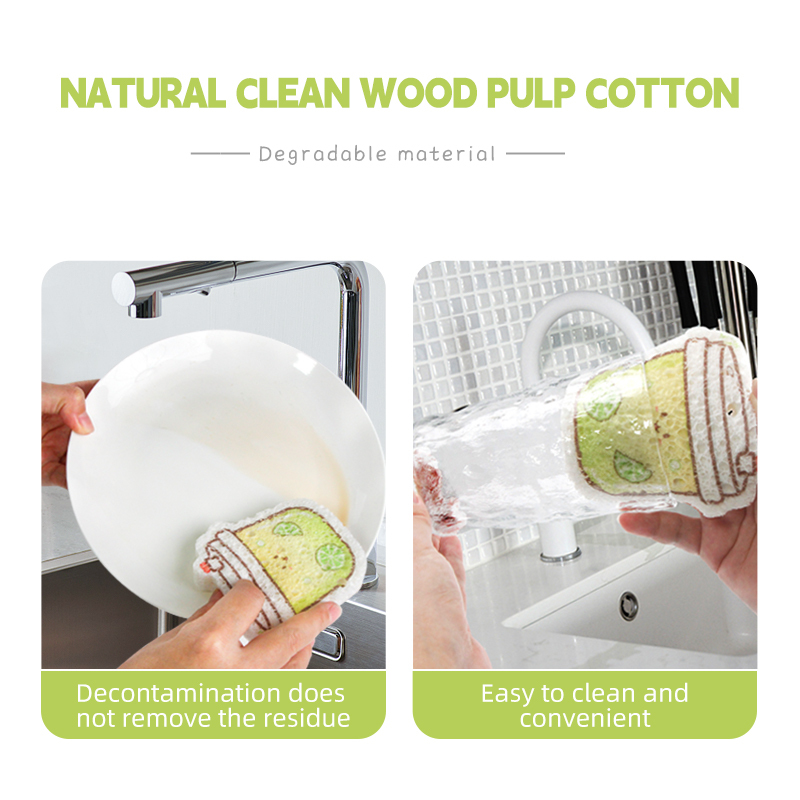 Compressed dishwashing sponge