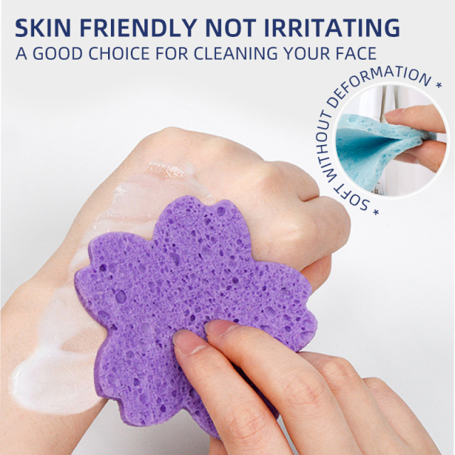 Compressed facial sponge