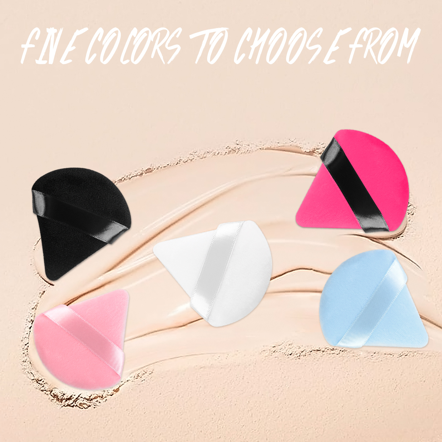 triangular makeup sponge