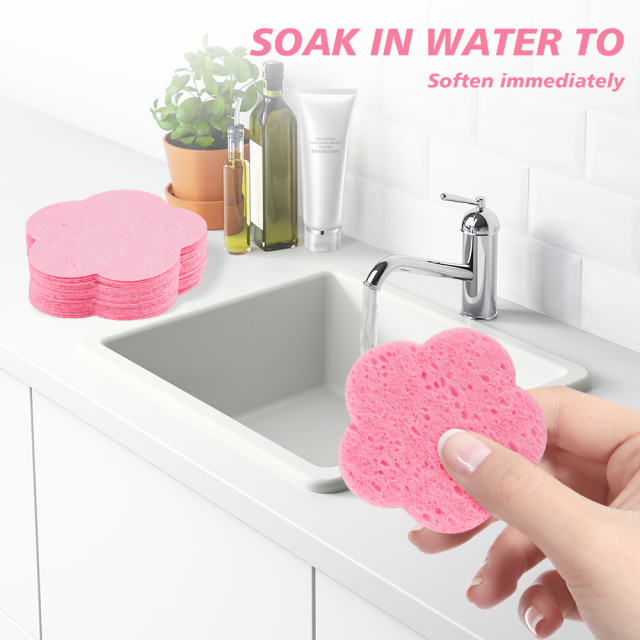 Compressed facial sponge