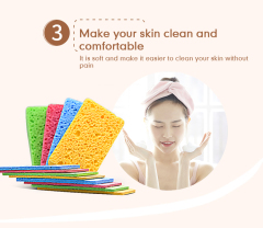 Compressed dishwashing sponge