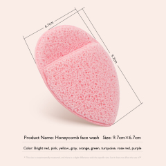 Teardrop-shaped facial cleansing puff