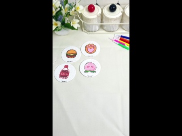 Painting wood pulp cotton set
