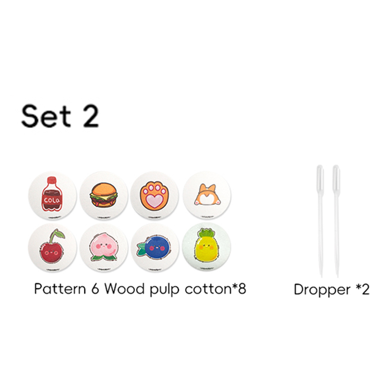 Painting wood pulp cotton set