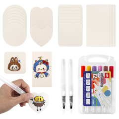 Painting wood pulp cotton set