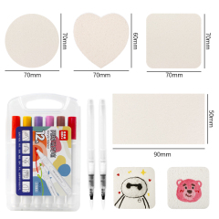 Painting wood pulp cotton set
