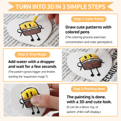 Painting wood pulp cotton set