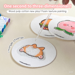 Painting wood pulp cotton set