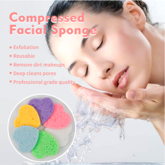 Compressed facial sponge
