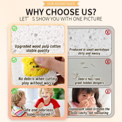 Painting wood pulp cotton set