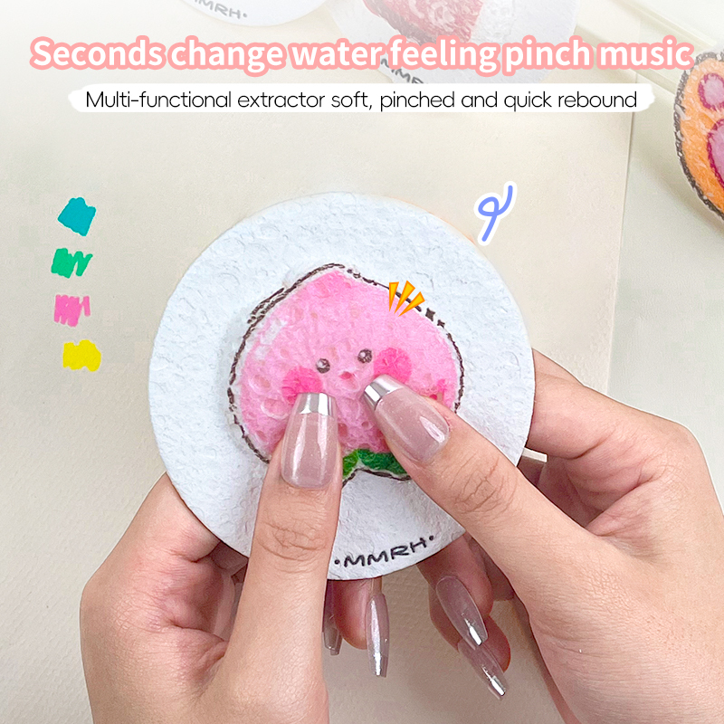 Painting wood pulp cotton set