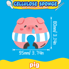 Compressed dishwashing sponge