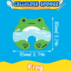 Compressed dishwashing sponge