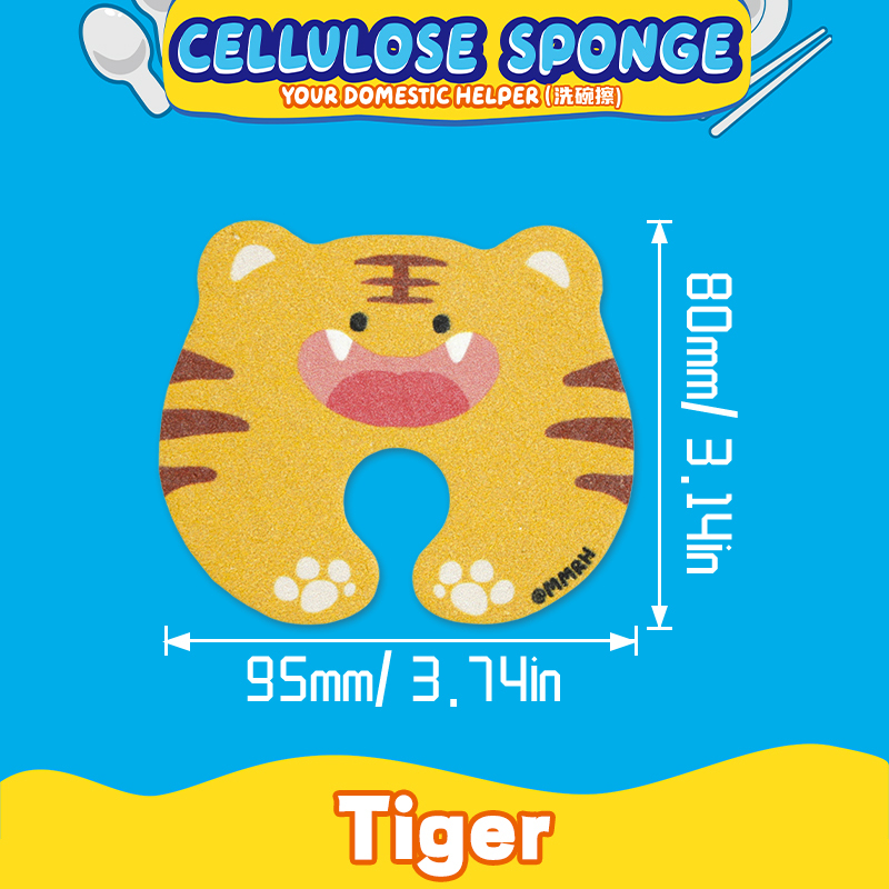 Compressed dishwashing sponge