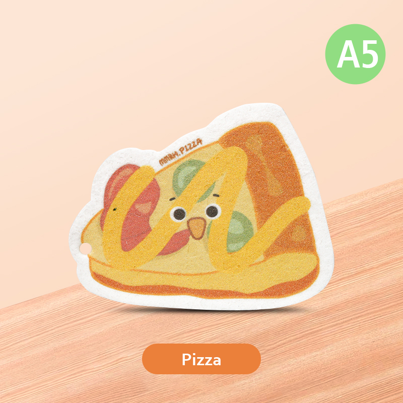 Compressed dishwashing sponge