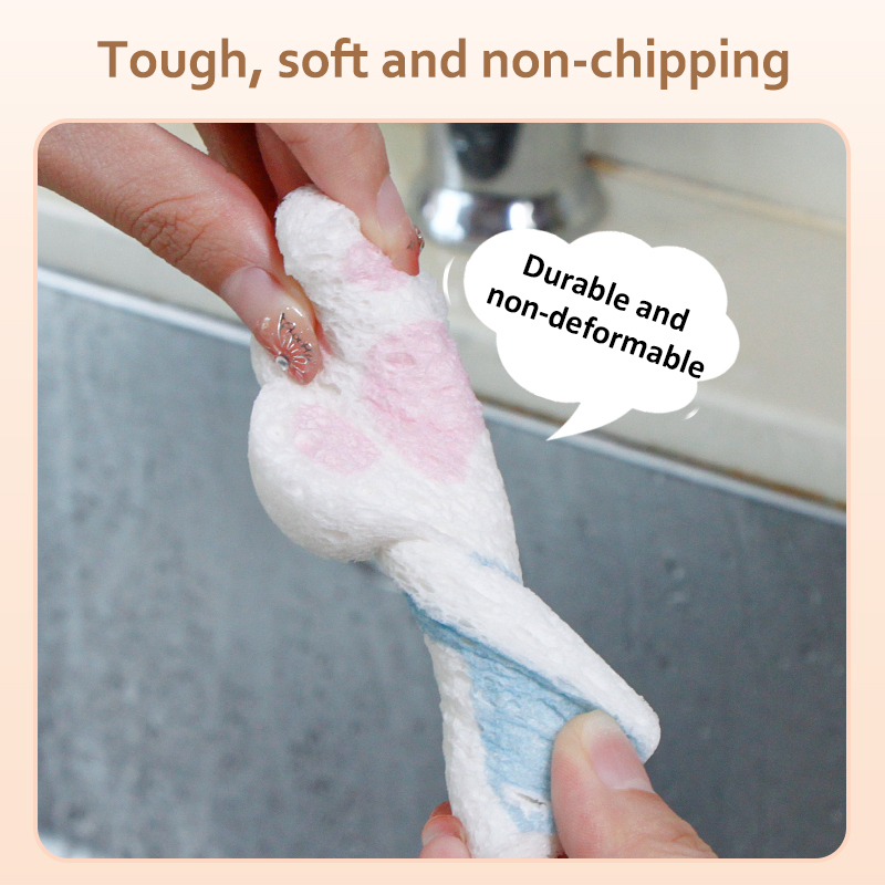 Compressed dishwashing sponge