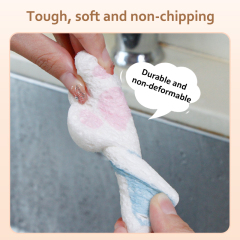 Compressed dishwashing sponge