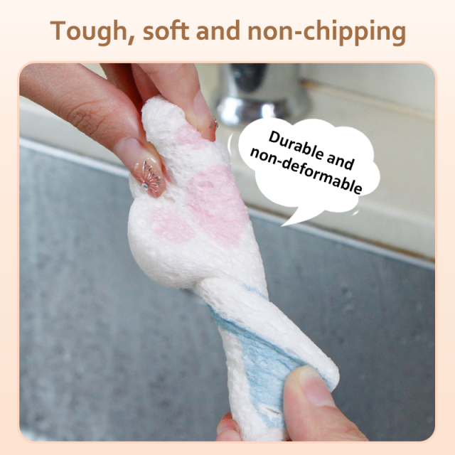 Compressed dishwashing sponge