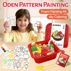 Painting wood pulp cotton set