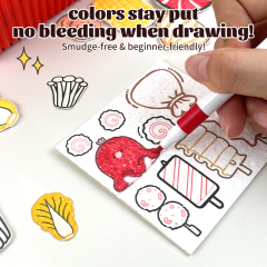 Painting wood pulp cotton set