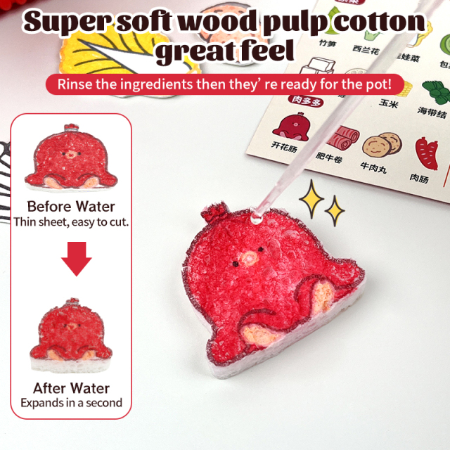 Painting wood pulp cotton set