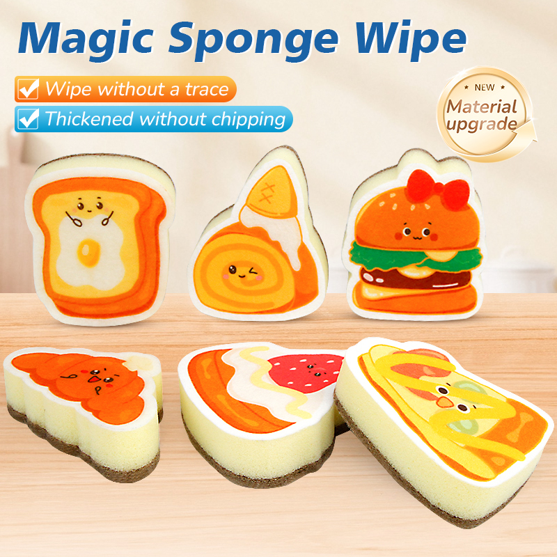 Compressed dishwashing sponge