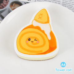 Compressed dishwashing sponge