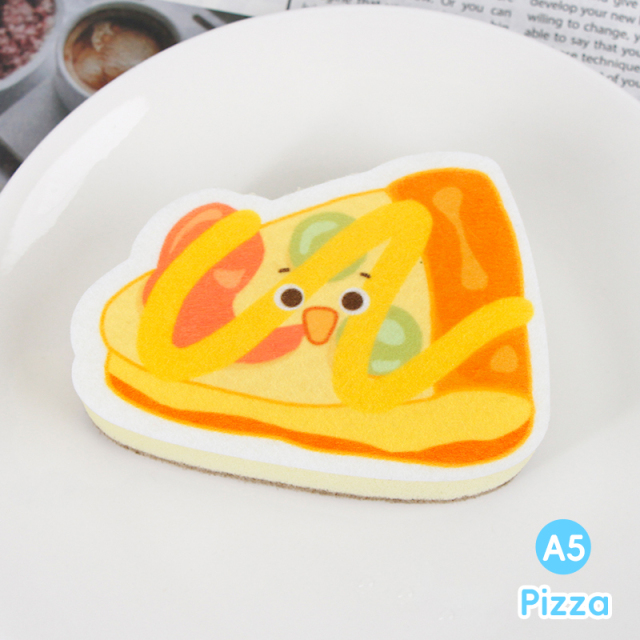 Compressed dishwashing sponge