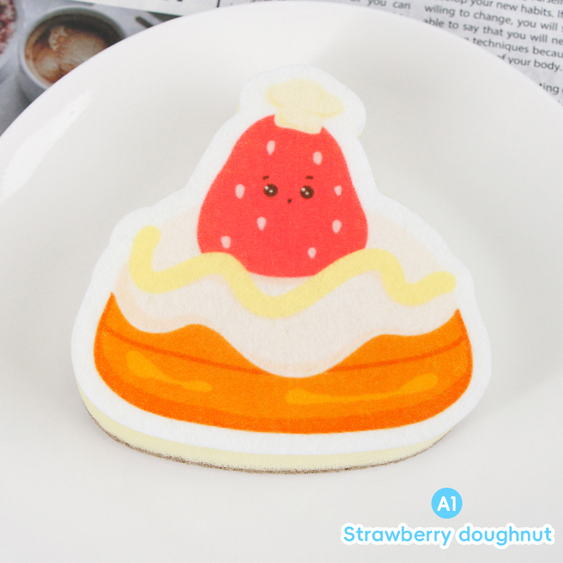 Compressed dishwashing sponge