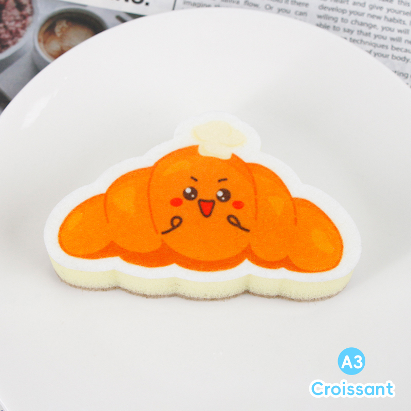 Compressed dishwashing sponge