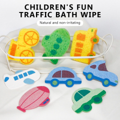 Compressed dishwashing sponge