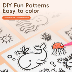 Painting wood pulp cotton set