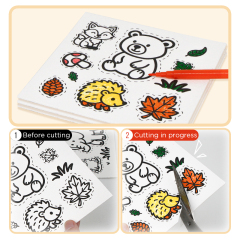 Painting wood pulp cotton set