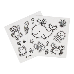 Painting wood pulp cotton set