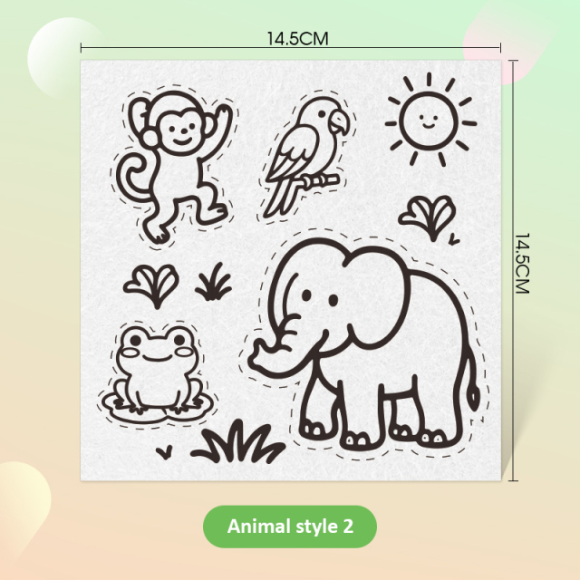 Painting wood pulp cotton set